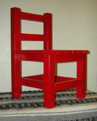 Small Chair Apple Red