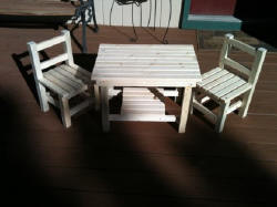 Small Table Chairs Unfinished