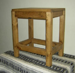 Small Side Table Solid Early American Stain