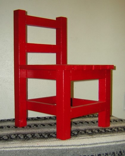 Small Chair Apple Red