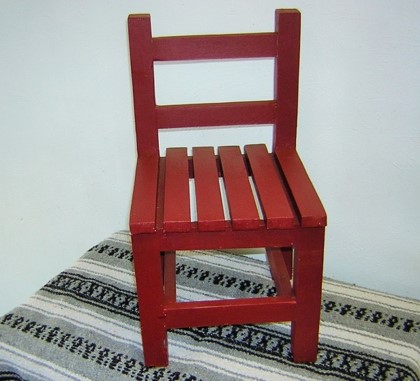 Small Chair Cottage Red